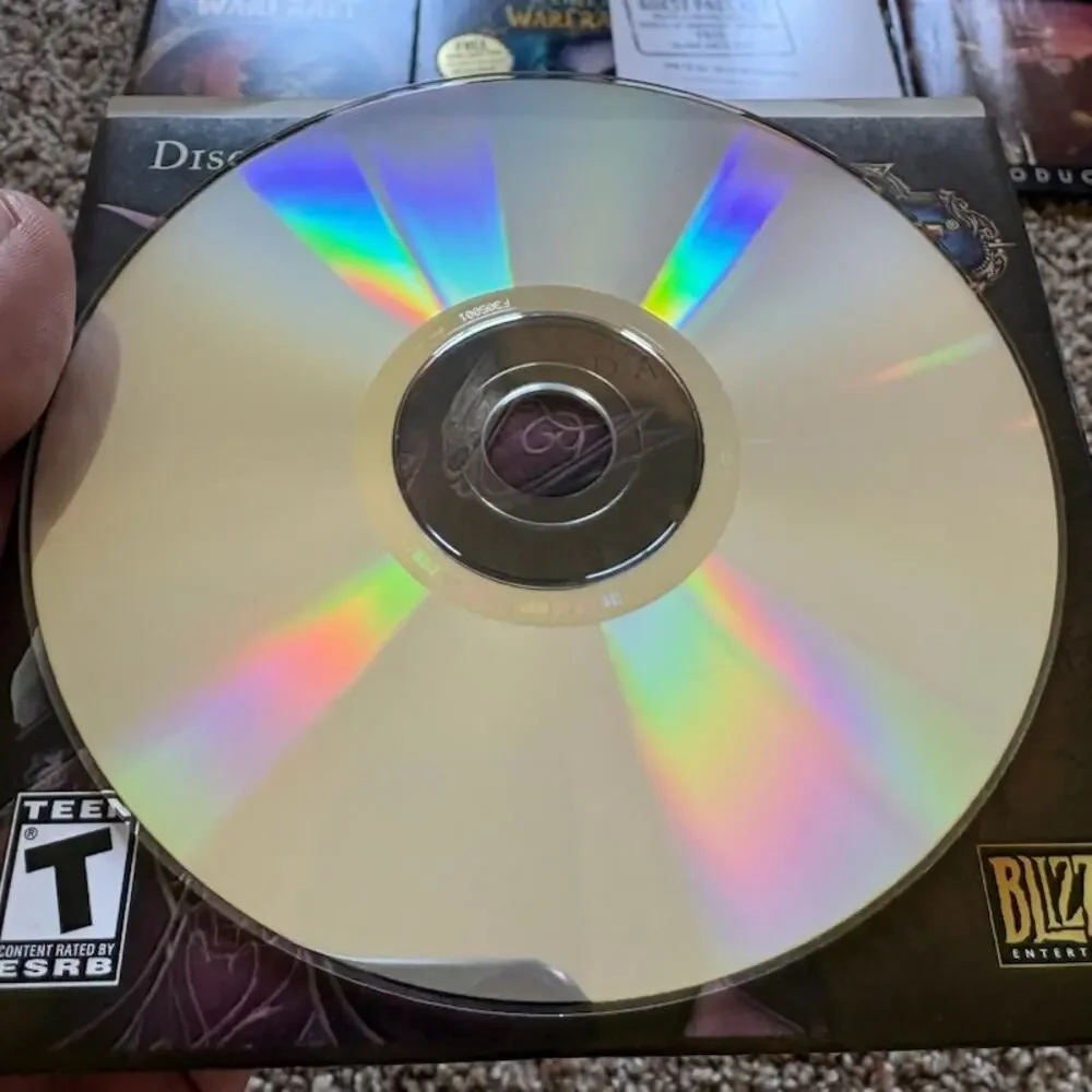 World of Warcraft: Computer Game Lot Original 2004 & The Burning Crusade 2007 PC
